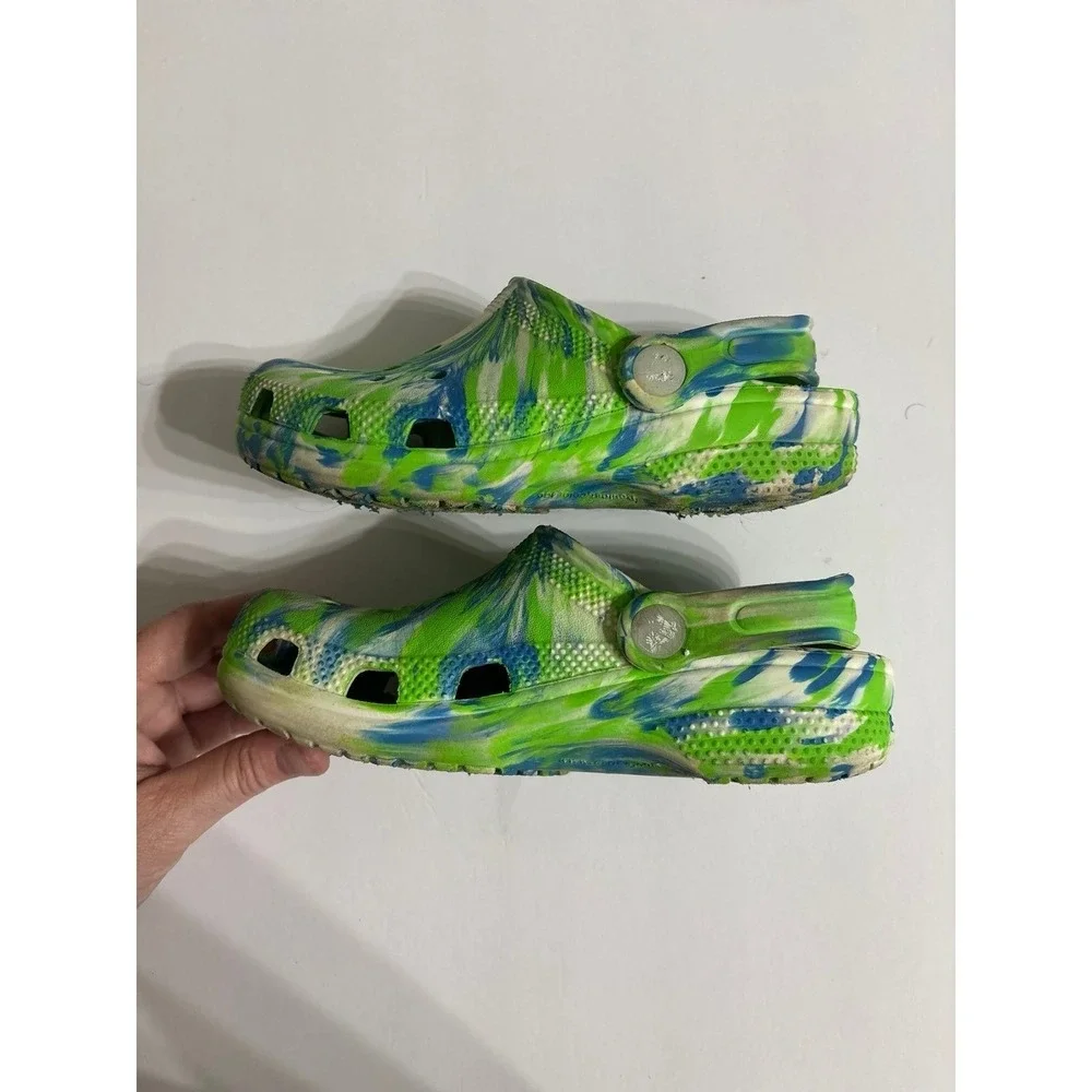 Crocs Tie-Dye (size J1) Blue & Green Crocs